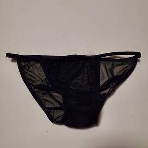 La Senza Black Sheer Bikini Panties